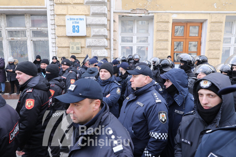 Масирано полицейско присъствие в Кишинев